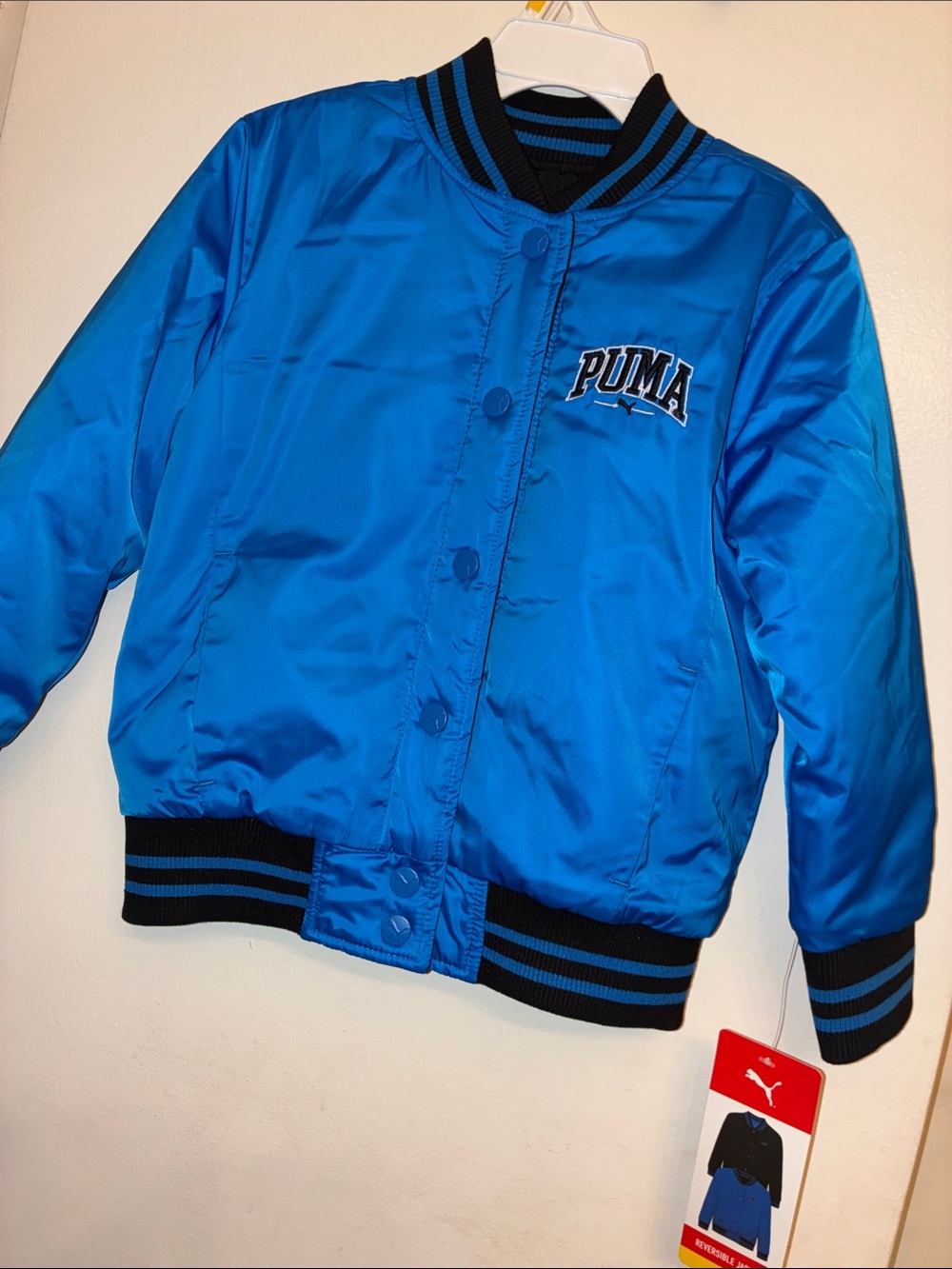Kids Reversible Puma Bomber jacket